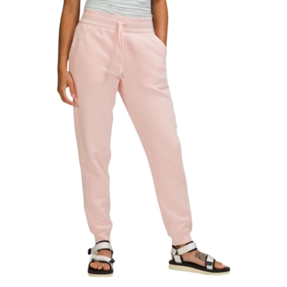 Lululemon Womens 10 Scuba Jogger Fleece 28 Pink Mist